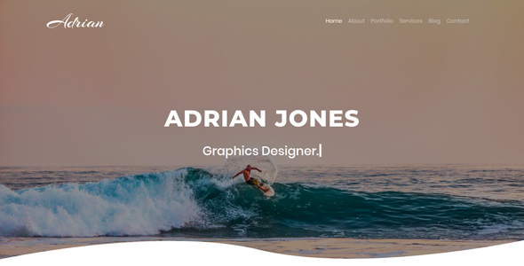 Adrian Portfolio Template listing image