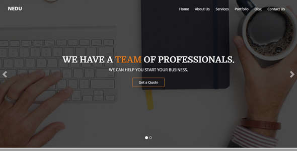 Nedu One Page Multipurpose Template
