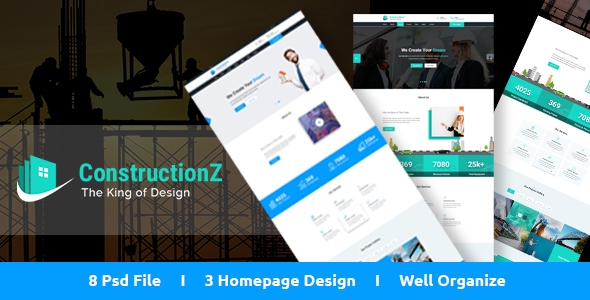 ConstructionZ - Construction PSD Template