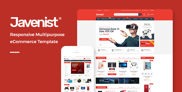 eCommerce HTML Template - Javenist RTL product preview