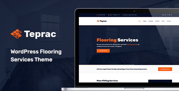 Teprac - WordPress Flooring Services Theme