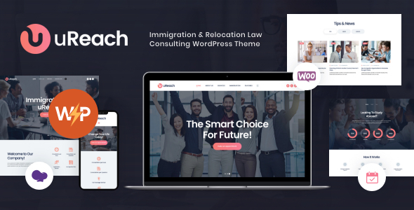 uReach | Immigration Center & Relocation Company WordPress Theme