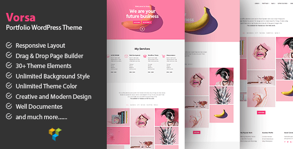 Preview image for Vorsa - Portfolio & Agency WordPress Theme