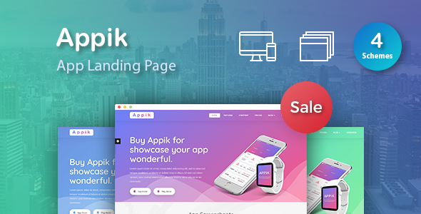 Preview image for Appik - App Landing Page HTML5