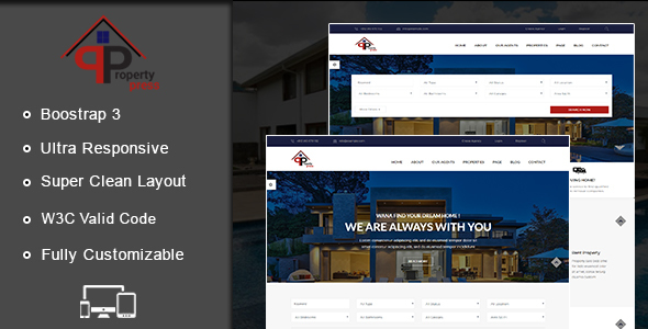 PropertyPress HTML Template