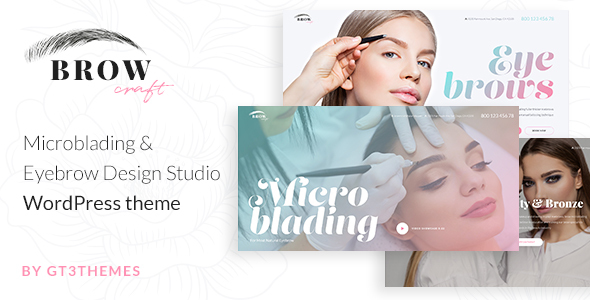 Browcraft - Microblading & Eyebrow Beauty Salon WordPress Theme