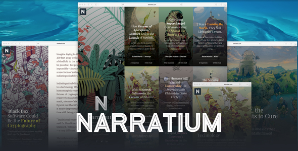 Narratium - WordPress Theme for Authors listing image