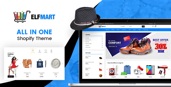 Product preview supplied for Elfmart - All in One Shopify Theme