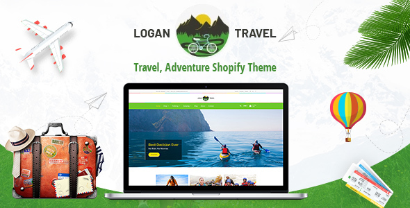 Logan - Adventure, Travel Store Shopify Theme listing image