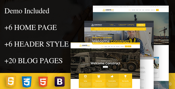 construct - Construction Corporate Business Drupal 8 Theme