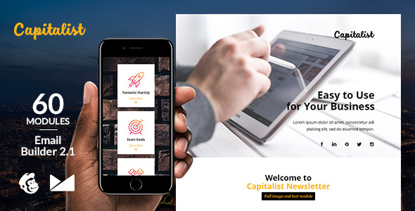 Capitalist Email Template + Online Emailbuilder 2.1