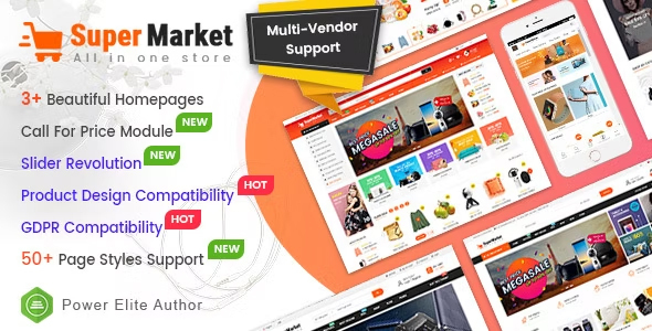 Preview image for SuperMarket - Multi-purpose Responsive OpenCart 3 Theme (3+ Mobile Layouts Ready)
