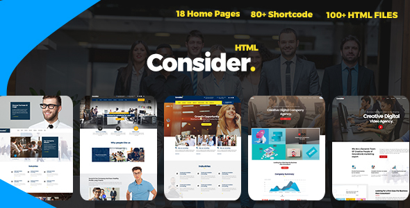 Consider - Multi-Purpose Responsive HTML5 Template product preview