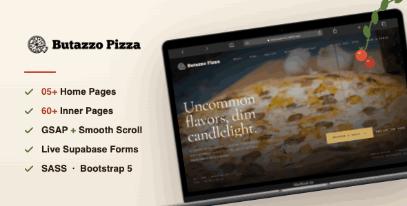 Butazzo Pizza – Fast Food and Restaurant Template