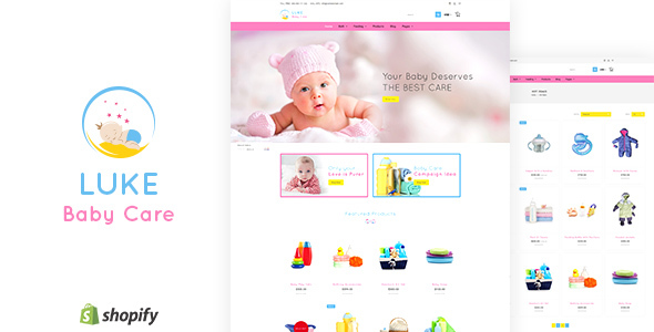 Luke - Toys Store, Baby Shopify Theme