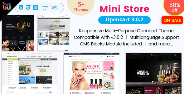Mini Store - Multipurpose Responsive OpenCart 3 Themes