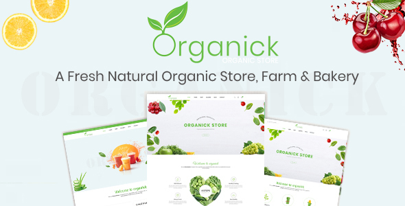 Preview image for Organick - A Fresh Natural Organic Store, Farm and Bakery Prestashop Theme V1.7 and V8.x
