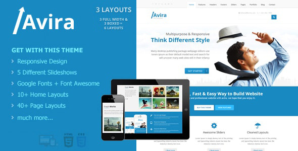 Avira - Responsive Multipurpose Drupal Theme