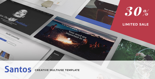 Santos - Modern Multi-Purpose Template product preview