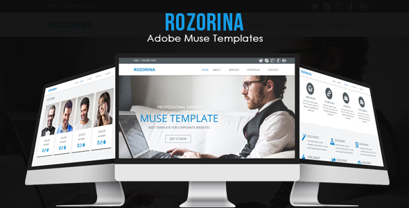 Rozorina Adobe Muse Template
