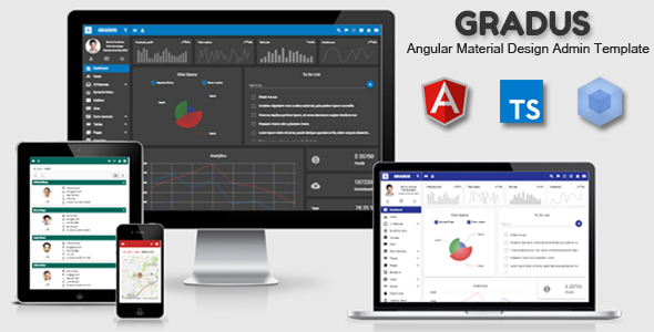 Gradus - Angular 22 Material Design Admin Template