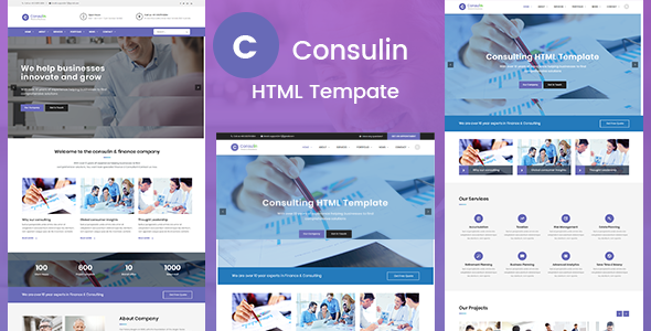 Consulin - Consultant Finance HTML Template