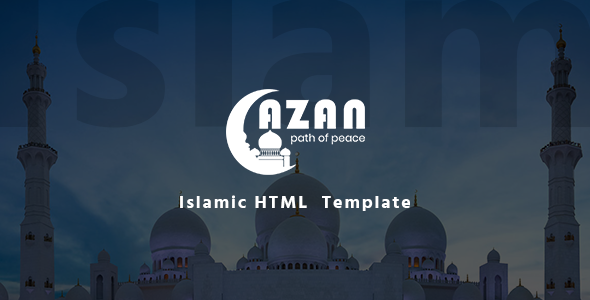 Azan - Islamic Center Responsive HTML Template product preview