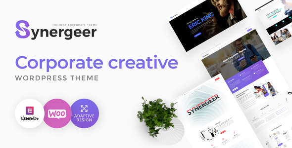 Preview image for Synergeer - Corporate Creative WordPress Theme