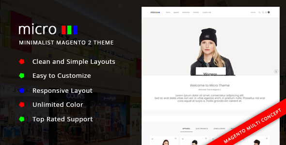 Micro - Minimalist Magento 2 Theme