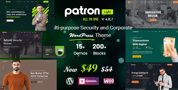 Patron - Security Company WordPress Theme