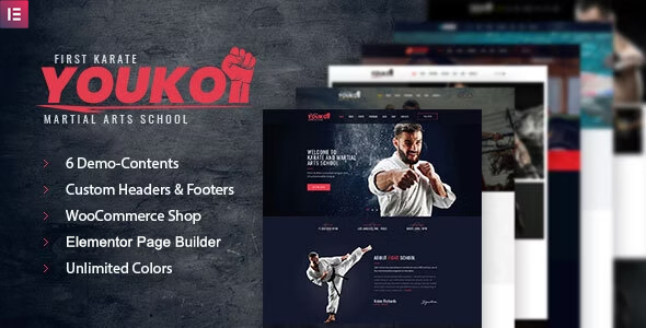 Youko - Martial Arts WordPress Theme listing image