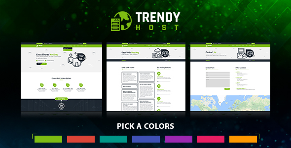 Trendy Host - Responsive Hosting HTML Template listing image