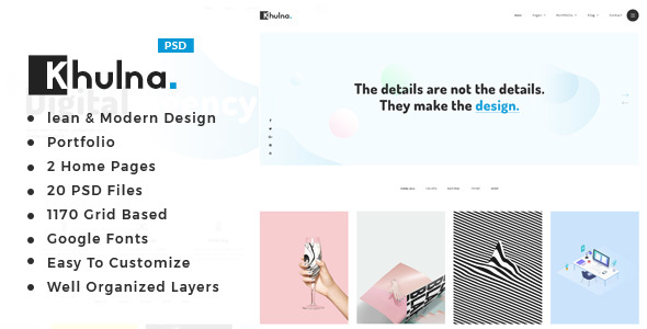 Khulna : Portfolio PSD Template