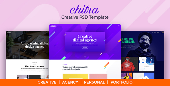 Chitra - Creative PSD Template