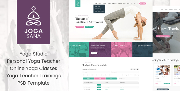 Jogasana - Yoga Oriented PSD Template