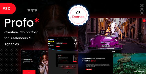 Profo - Creative Portfolio PSD Template