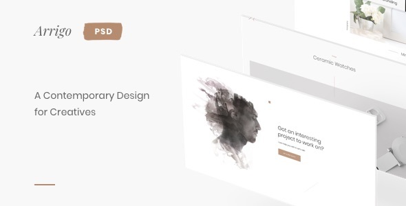 Arrigo – Creative Portfolio Contemporary PSD Template