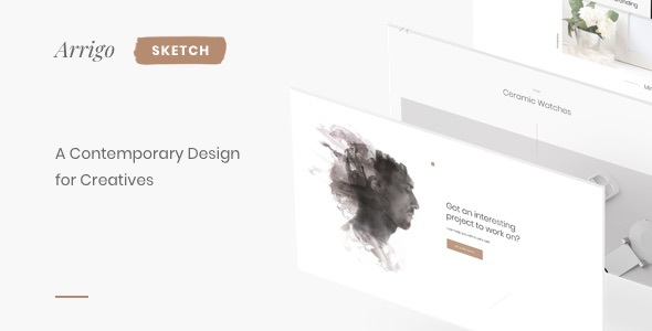 Arrigo – Creative Portfolio Contemporary Sketch Design