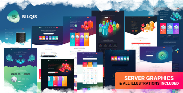 Bilqis - The Hosting PSD Template
