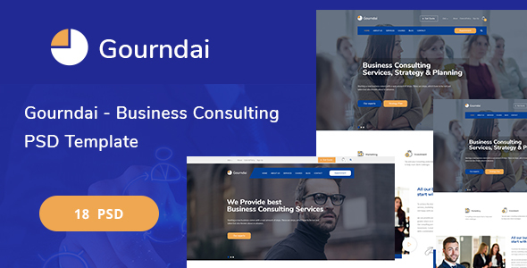 Gourndai - Business Consulting PSD Template