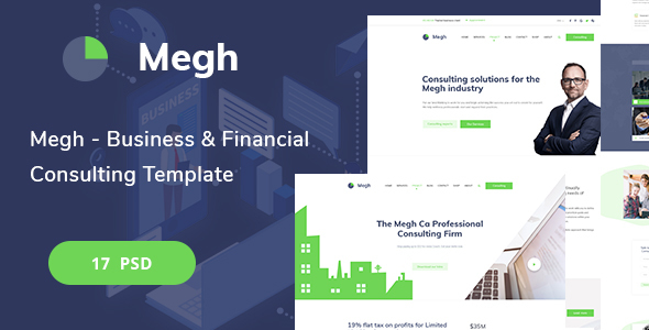 Megh - Business & Financial Consulting PSD Template