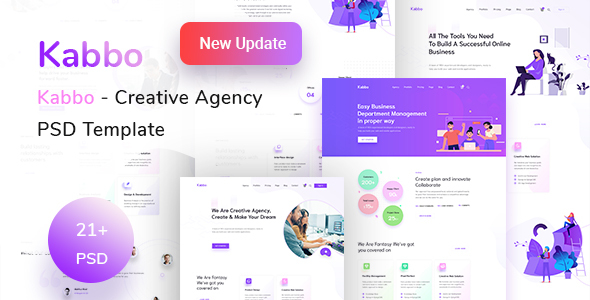 Kabbo - Creative Agency PSD Template