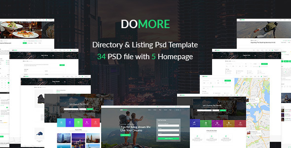 DoMore | Directory & Listing PSD Template