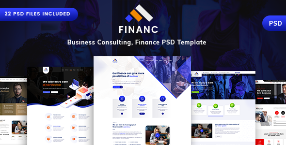 Finano - Business & Consulting PSD Template