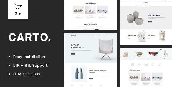 Carto - Multipurpose OpenCart 3 Theme