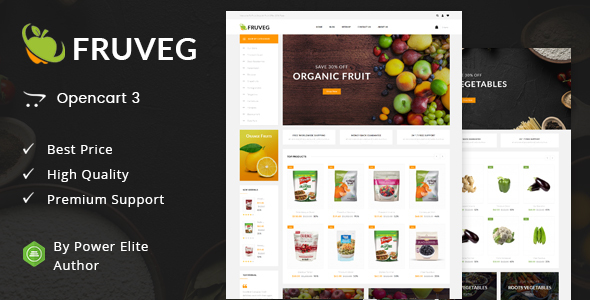 Fruveg - Responsive Opencart 3.0 Theme