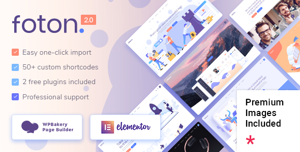Foton - Software and App Landing Page WordPress Theme