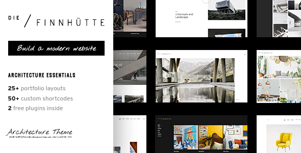 Die Finnhütte - Modern Architecture and Interior Design WordPress Theme