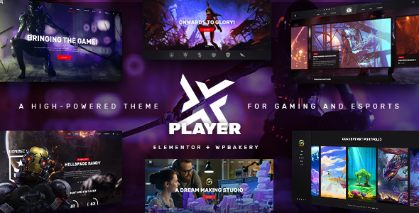 PlayerX - Gaming and eSports WordPress Theme product preview