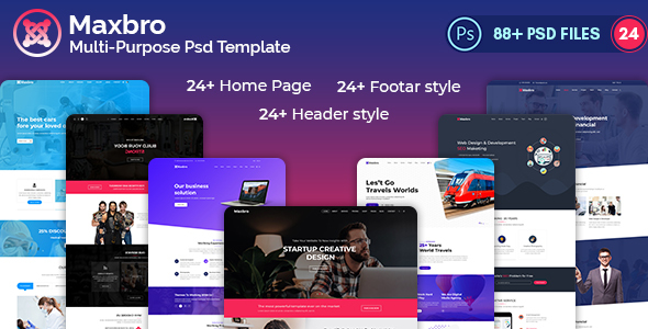 Maxbro-Multi-Purpose-Creative PSD Template